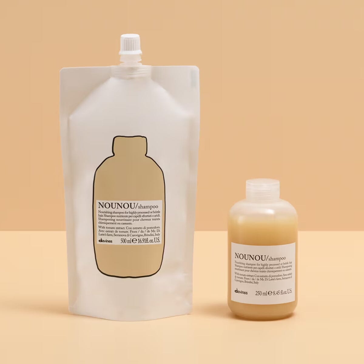 Davines NOUNOU Shampoo: Nourishing Shampoo for Highly Processed or Brittle Hair