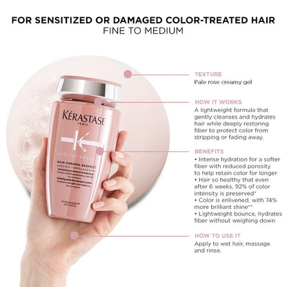 Kérastase Chroma Absolu Sulfate-Free Hydrating Protective Shampoo (Thin Hair)