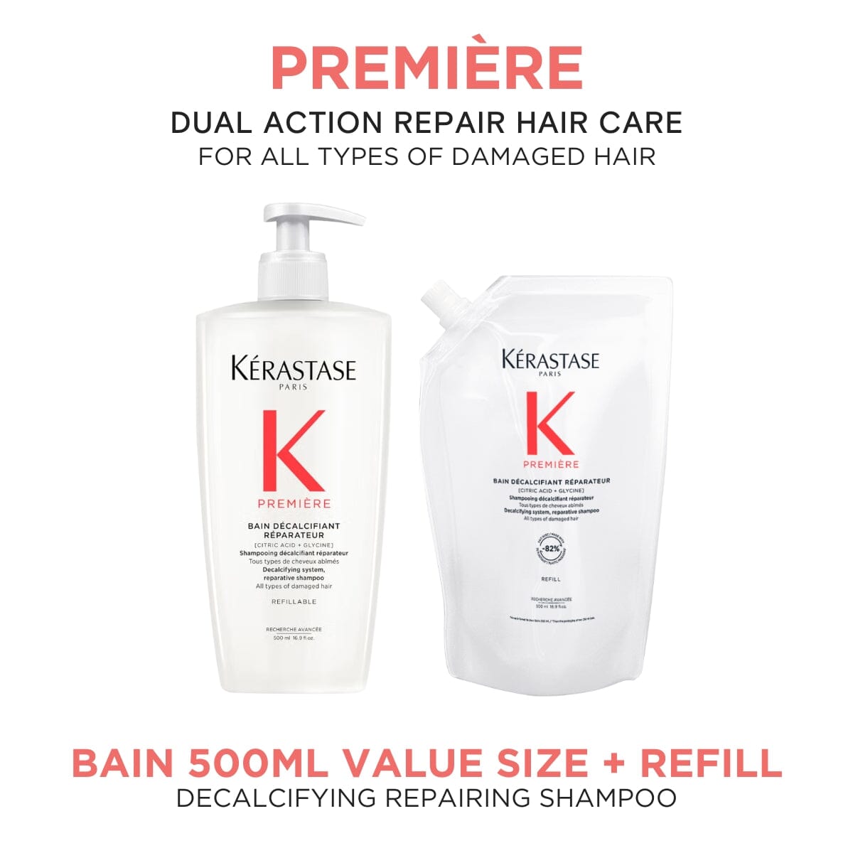 Kérastase Premiere Decalcifying Damage Repair Shampoo Refill Duo 500ml